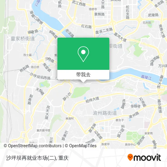 沙坪坝再就业市场(二)地图