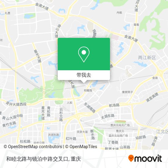 和睦北路与镜泊中路交叉口地图