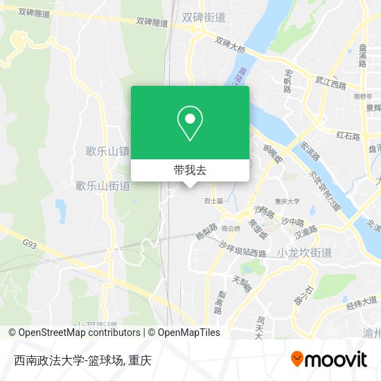 西南政法大学-篮球场地图