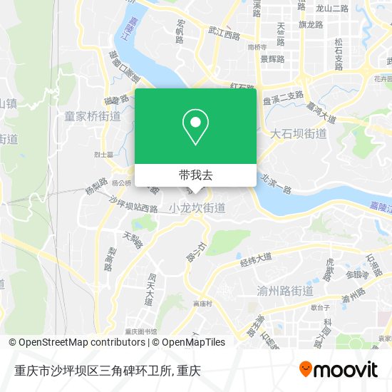 重庆市沙坪坝区三角碑环卫所地图