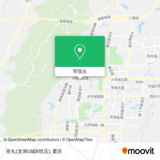 茶丸(龙湖U城B馆店)地图