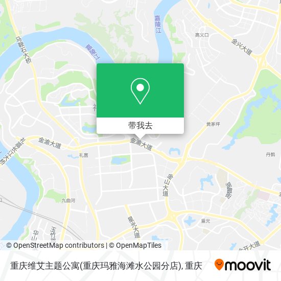 重庆维艾主题公寓(重庆玛雅海滩水公园分店)地图