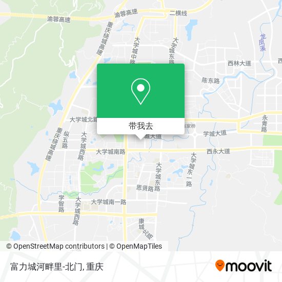 富力城河畔里-北门地图