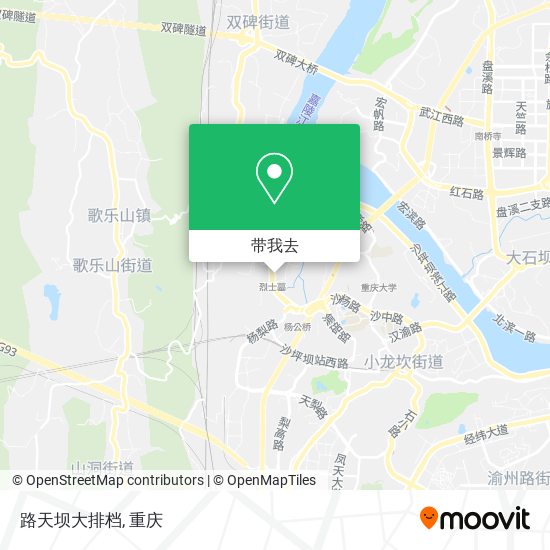 路天坝大排档地图