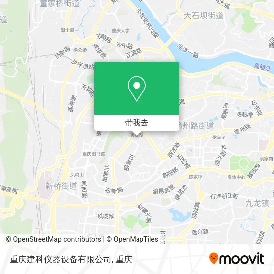 重庆建科仪器设备有限公司地图