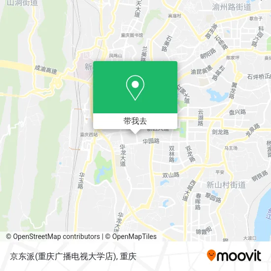 京东派(重庆广播电视大学店)地图