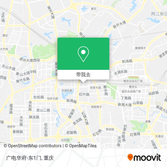 广电华府-东1门地图