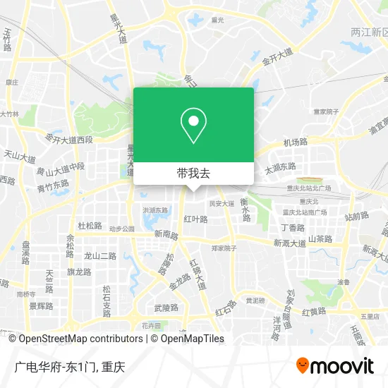 广电华府-东1门地图