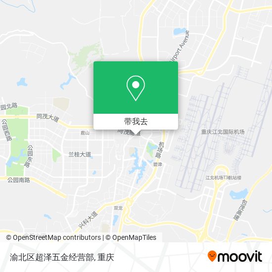 渝北区超泽五金经营部地图