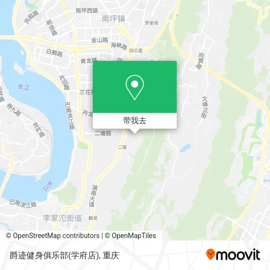 爵迹健身俱乐部(学府店)地图