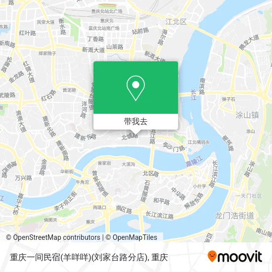 重庆一间民宿(羊咩咩)(刘家台路分店)地图