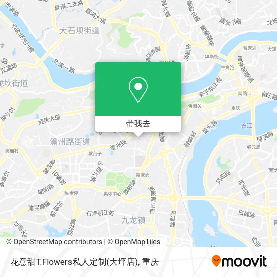 花意甜T.Flowers私人定制(大坪店)地图