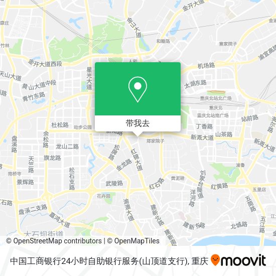 中国工商银行24小时自助银行服务(山顶道支行)地图