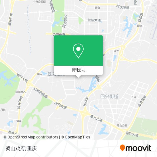 梁山鸡府地图