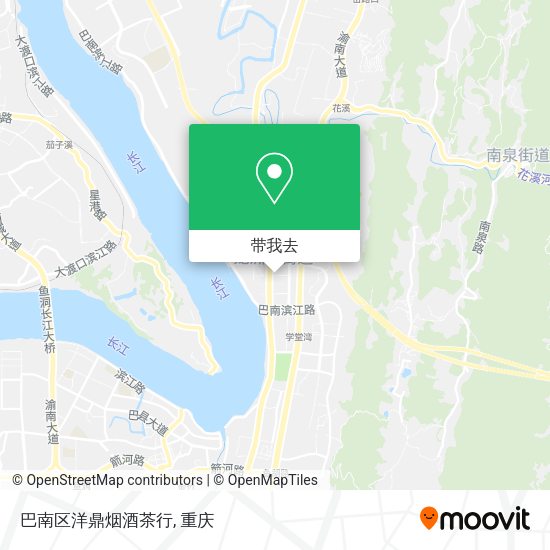 巴南区洋鼎烟酒茶行地图