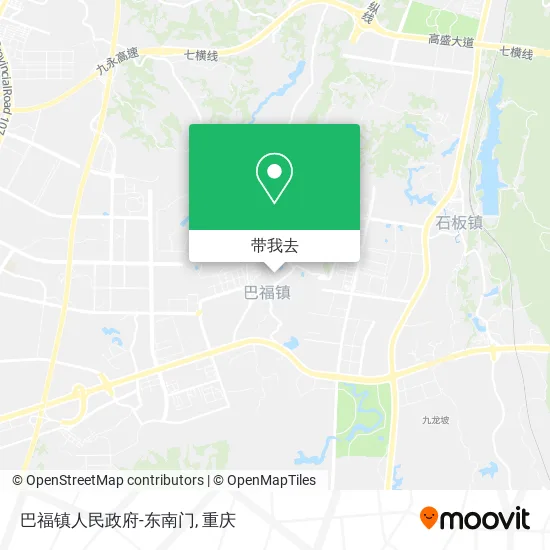 巴福镇人民政府-东南门地图