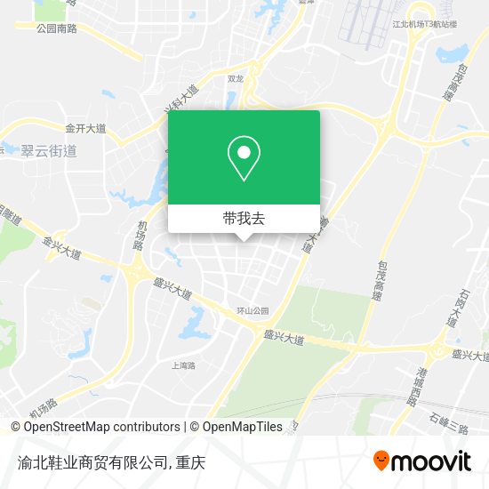 渝北鞋业商贸有限公司地图