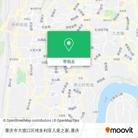 重庆市大渡口区维多利亚儿童之家地图