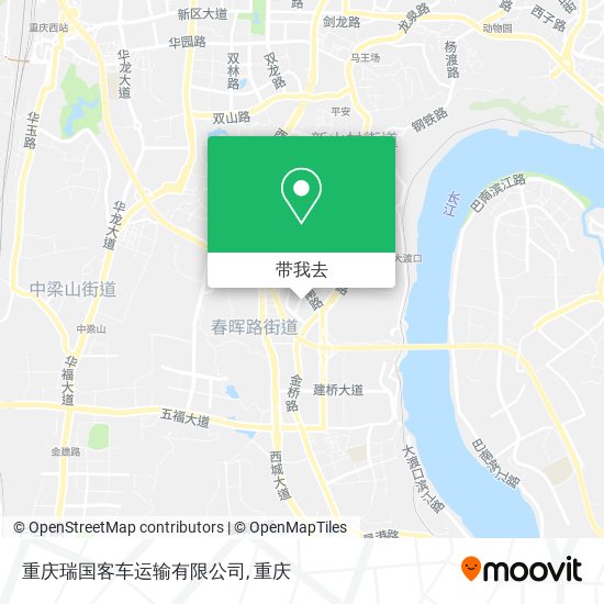 重庆瑞国客车运输有限公司地图