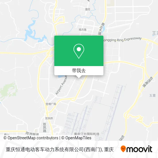 重庆恒通电动客车动力系统有限公司(西南门)地图