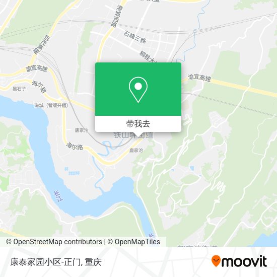 康泰家园小区-正门地图