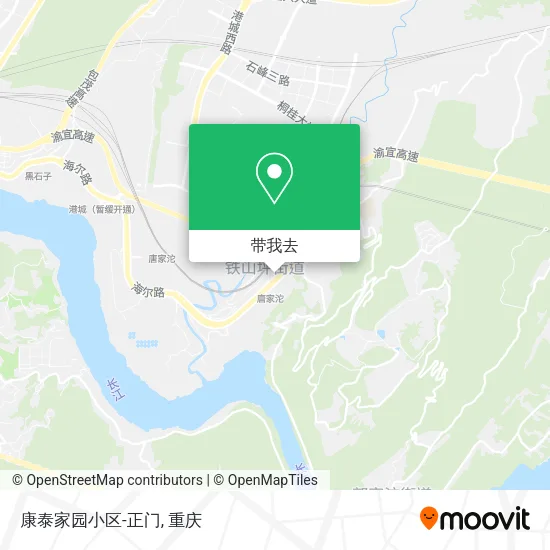 康泰家园小区-正门地图