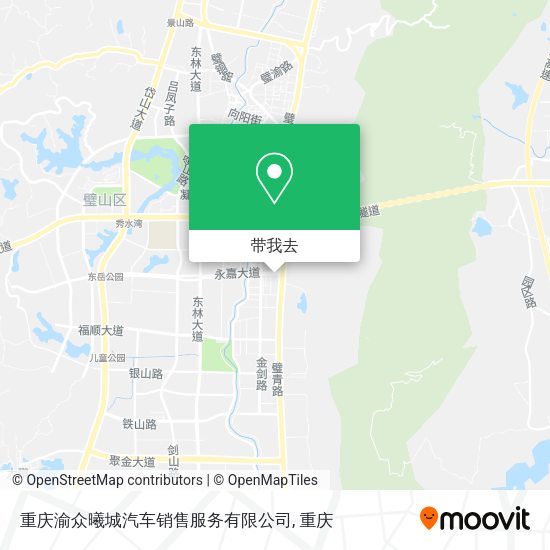 重庆渝众曦城汽车销售服务有限公司地图