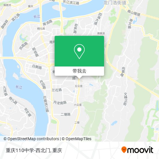 重庆110中学-西北门地图