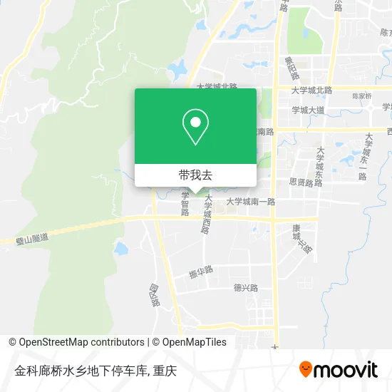 金科廊桥水乡地下停车库地图