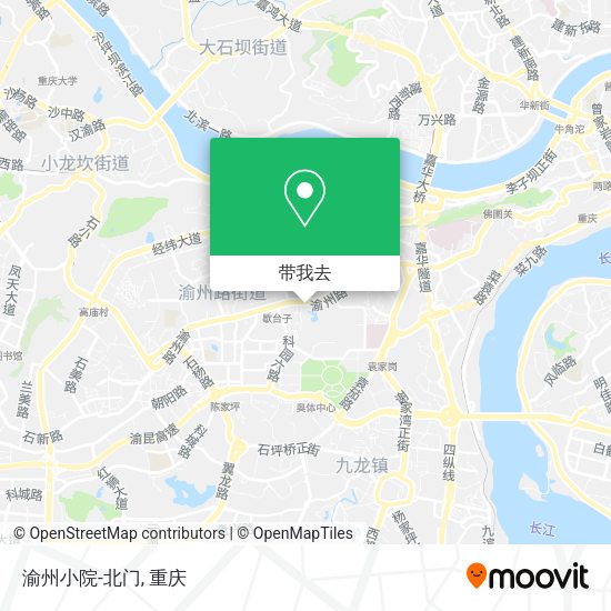 渝州小院-北门地图