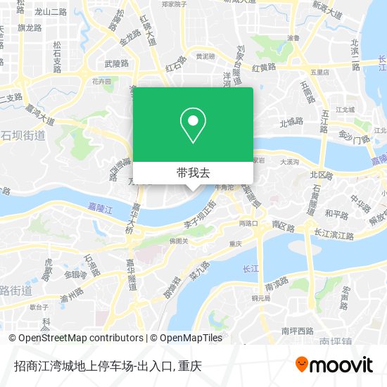 招商江湾城地上停车场-出入口地图