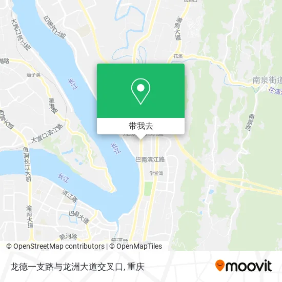 龙德一支路与龙洲大道交叉口地图