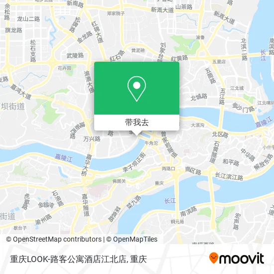 重庆LOOK-路客公寓酒店江北店地图