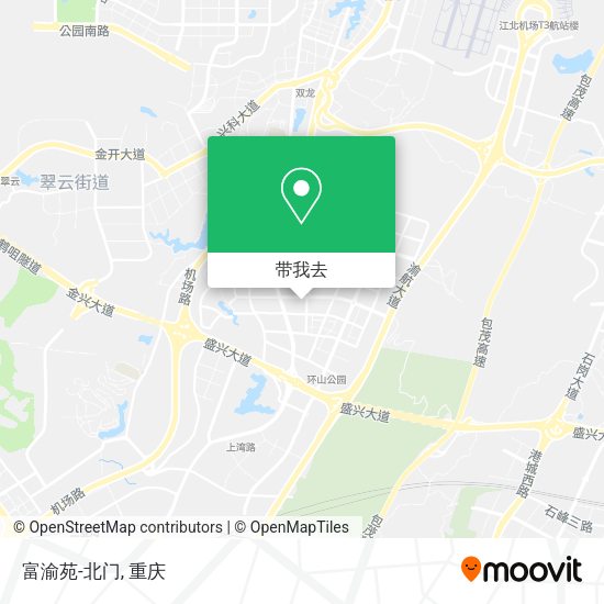 富渝苑-北门地图