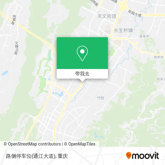 路侧停车位(通江大道)地图