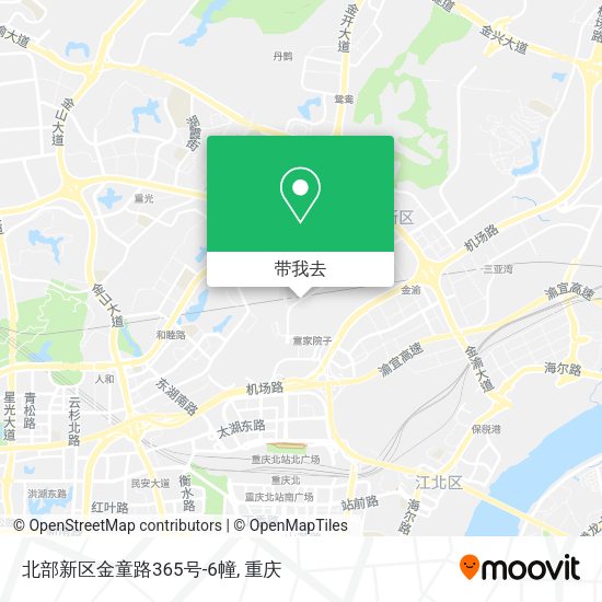 北部新区金童路365号-6幢地图