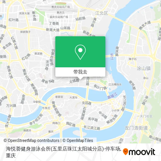 海悦荟健身游泳会所(五里店珠江太阳城分店)-停车场地图