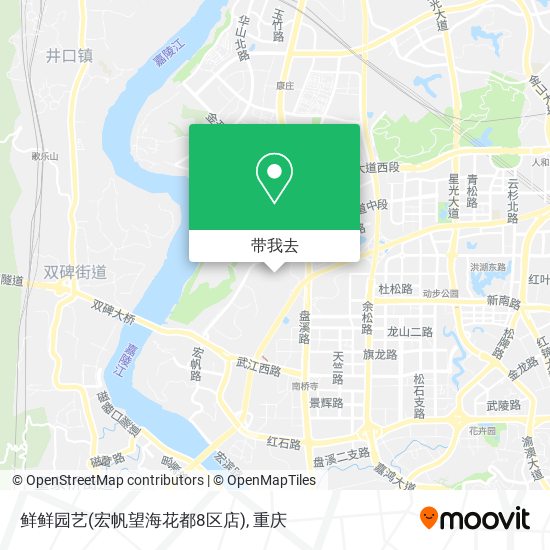 鲜鲜园艺(宏帆望海花都8区店)地图