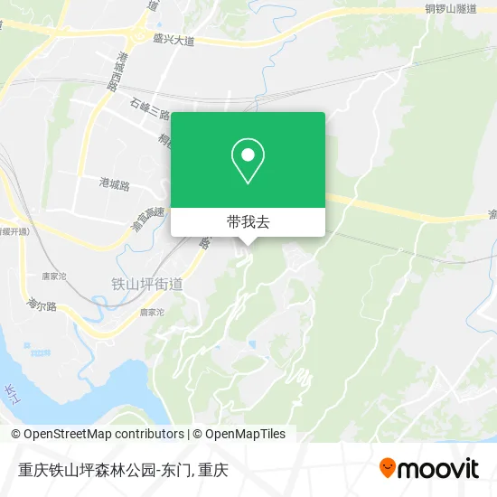 重庆铁山坪森林公园-东门地图