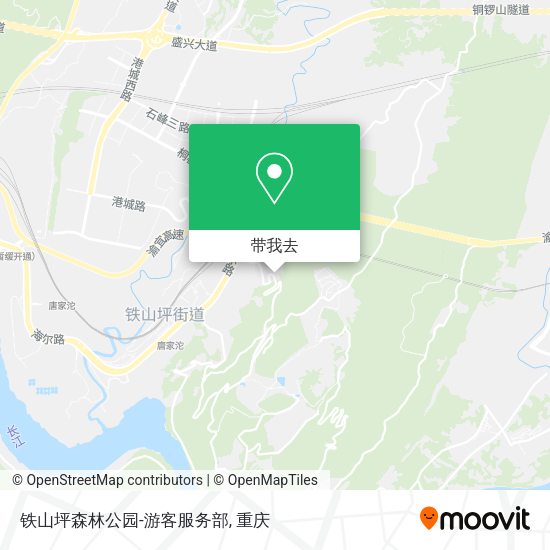 铁山坪森林公园-游客服务部地图