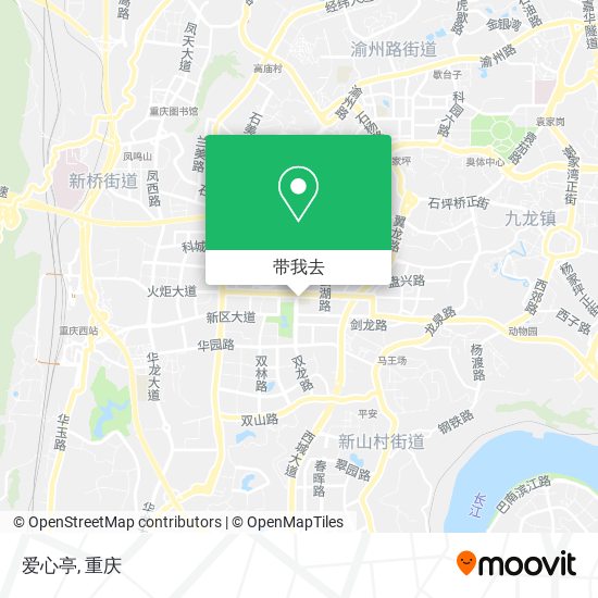 爱心亭地图