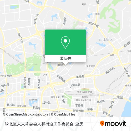 渝北区人大常委会人和街道工作委员会地图