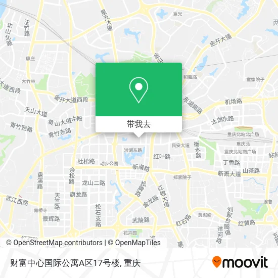 财富中心国际公寓A区17号楼地图