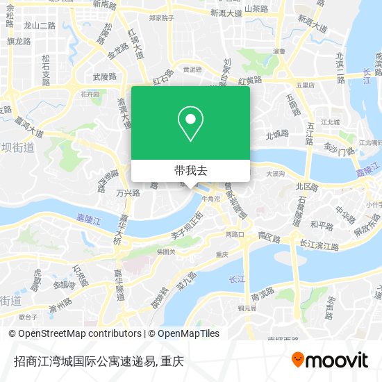 招商江湾城国际公寓速递易地图