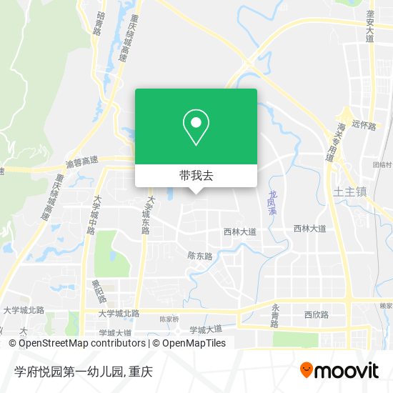 学府悦园第一幼儿园地图
