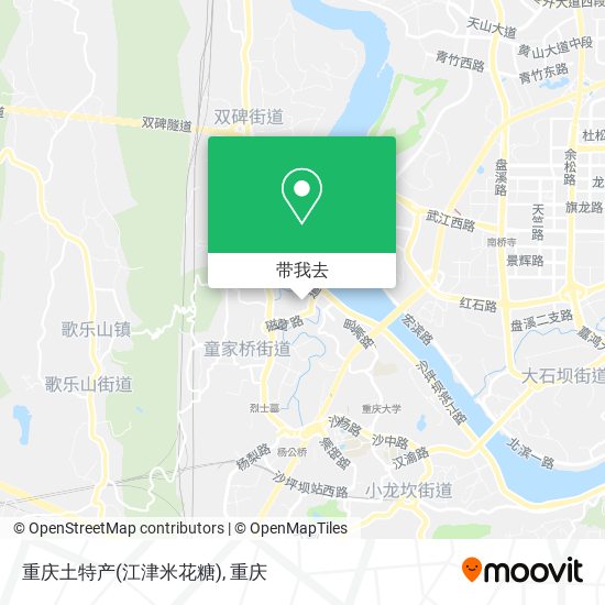 重庆土特产(江津米花糖)地图