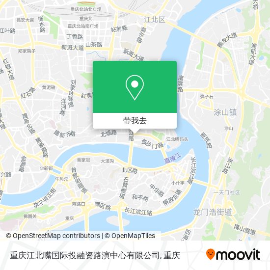 重庆江北嘴国际投融资路演中心有限公司地图