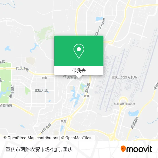 重庆市两路农贸市场-北门地图