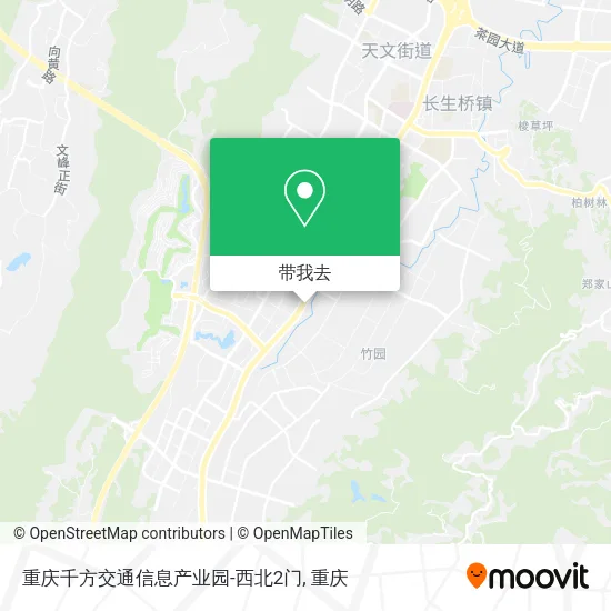 重庆千方交通信息产业园-西北2门地图