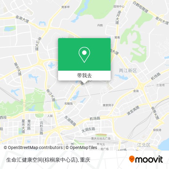 生命汇健康空间(棕榈泉中心店)地图